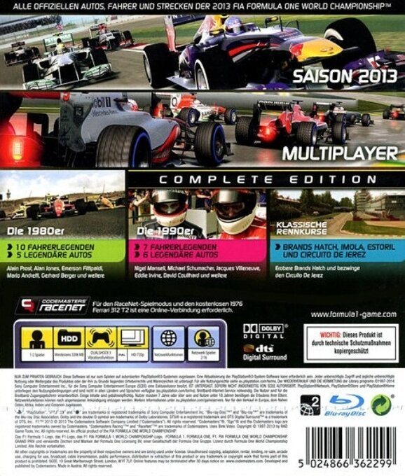 F1 2013 - Complete Edition dos