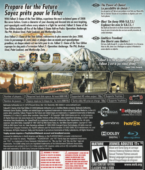 Fallout 3 - Game of the Year Edition - Dos