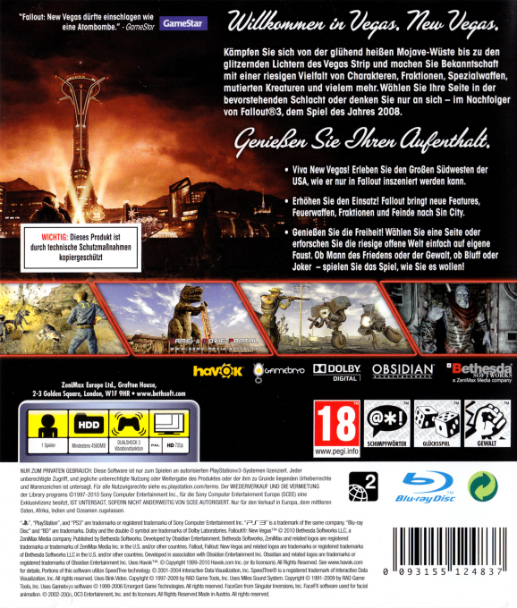 Fallout New Vegas - Dos