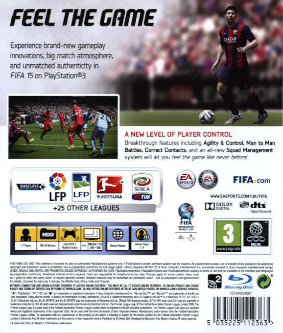 Fifa 15 - Dos