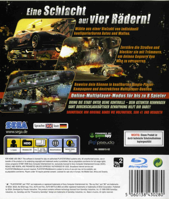 Full Auto 2 : Battlelines - Dos