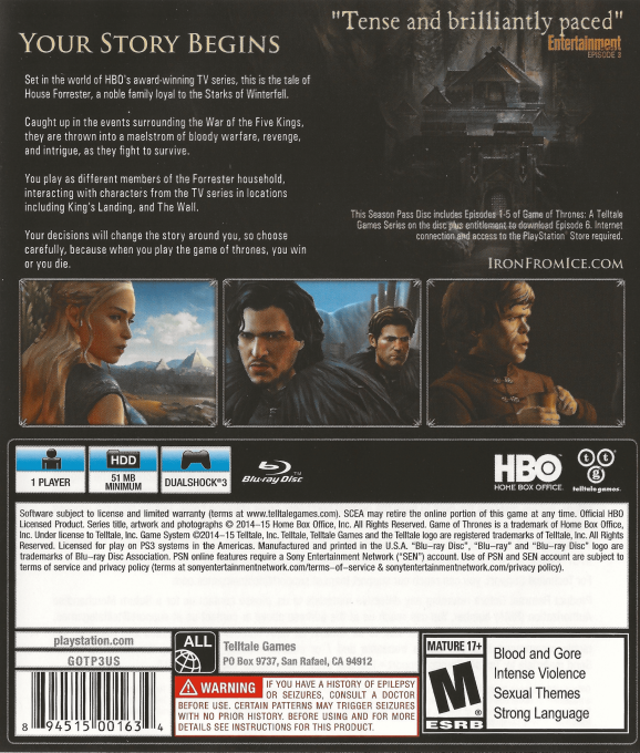 Game of Thrones : Episode 6 - Dos