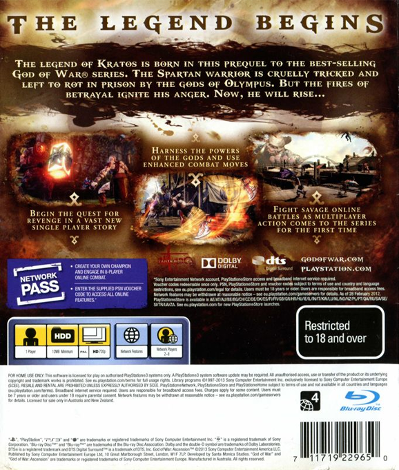 God of War : Ascension - Dos