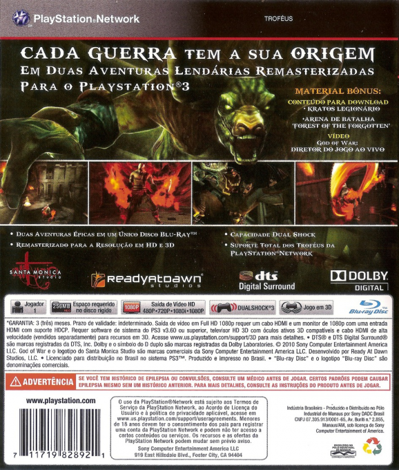 God of War : Origins Collection - Dos