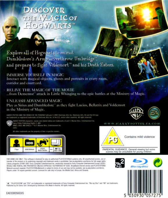 Harry Potter Et L'ordre Du Phénix - Dos