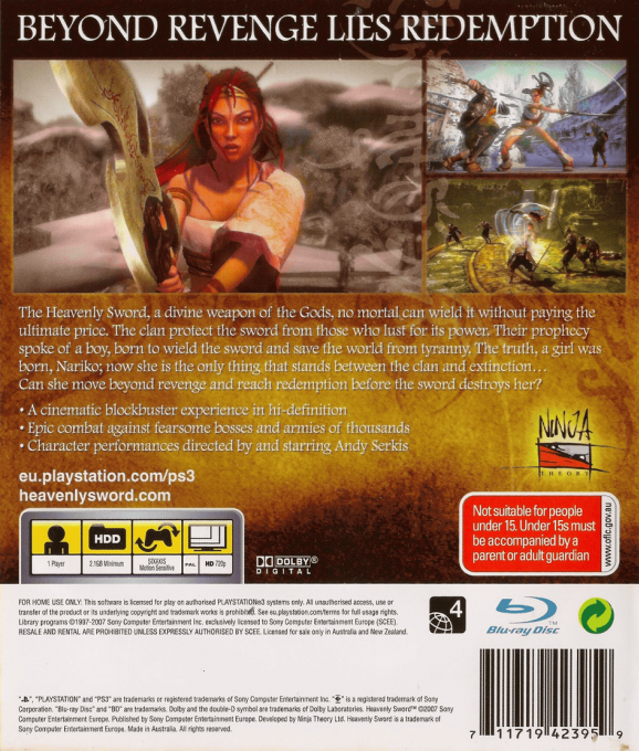 Heavenly Sword - Dos