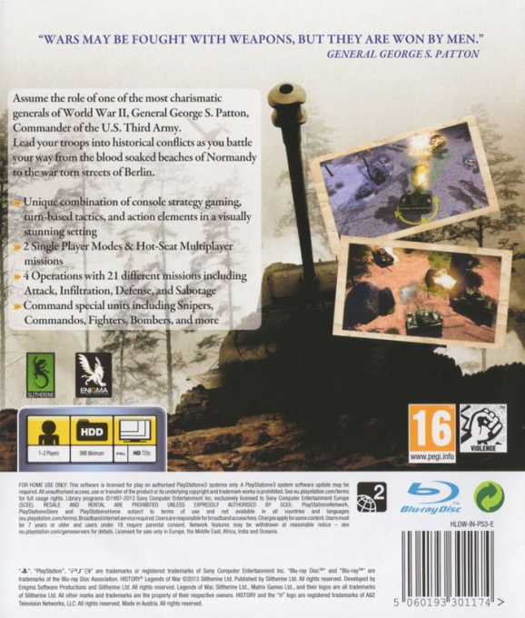 History Legends of War : Patton - Dos