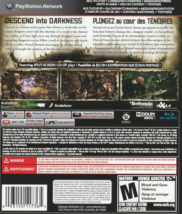Hunted : The Demon's Forge dos