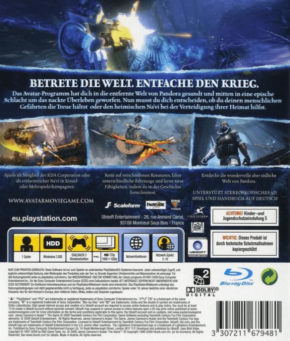 James Cameron's Avatar : The Game dos