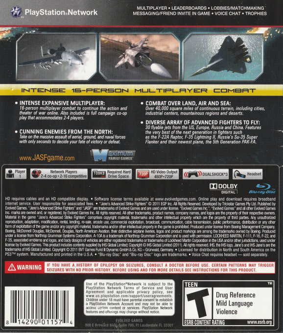 JASF : Jane's Advanced Strike Fighters dos