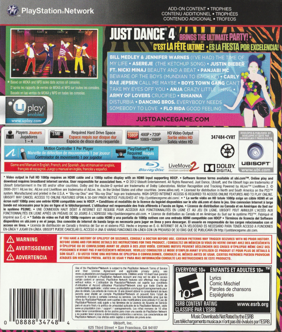 Just Dance 3 dos