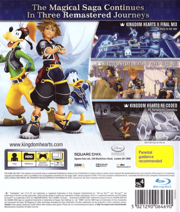 Kingdom Hearts Hd 2.5 Remix dos