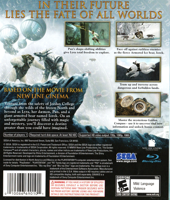 À la Croisée des Mondes : La Boussole d'Or - Dos