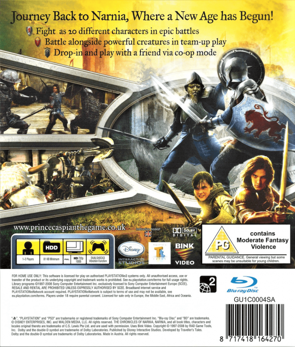 Le Monde De Narnia : Chapitre 2 - Le Prince Caspian dos