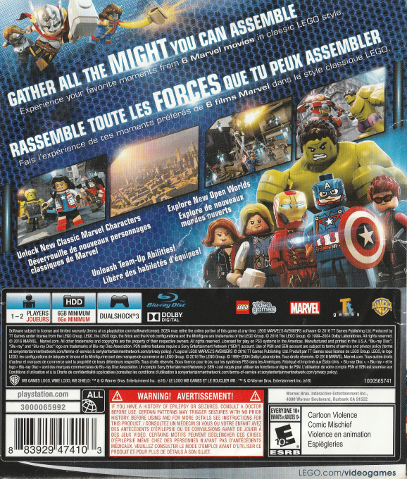 LEGO Marvel Avengers dos
