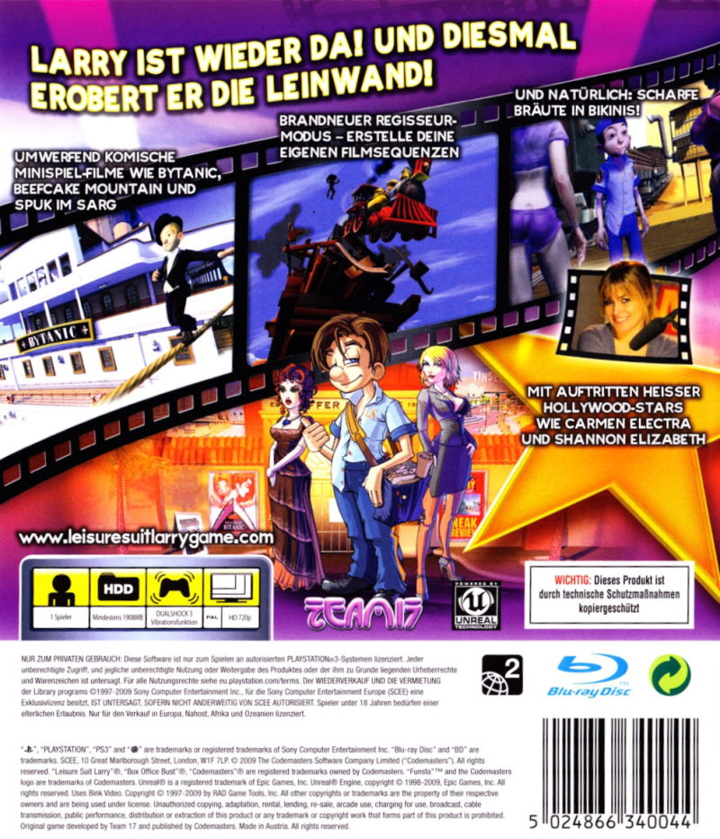 Leisure Suit Larry : Box Office Bust dos