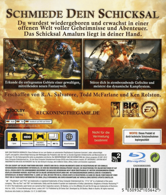 Les Royaumes D'Amalur : Reckoning dos