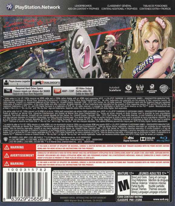 Lollipop Chainsaw dos