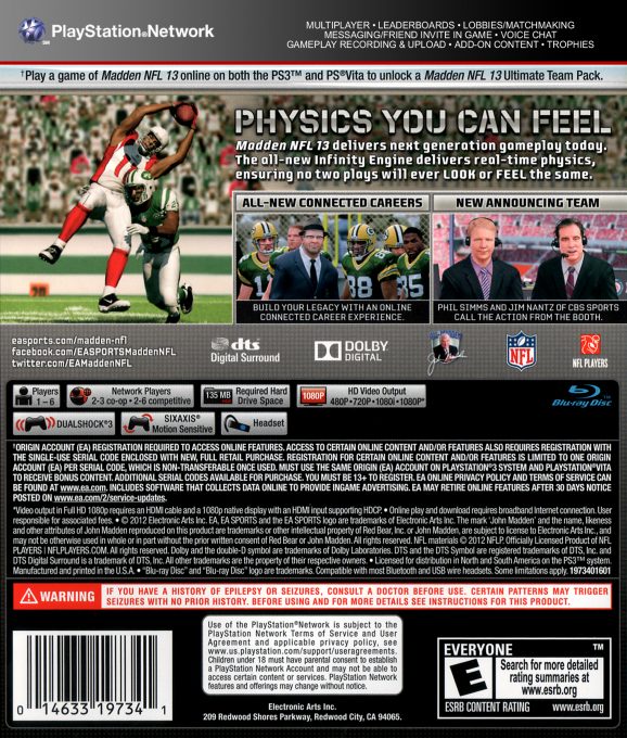 Madden NFL 13 dos