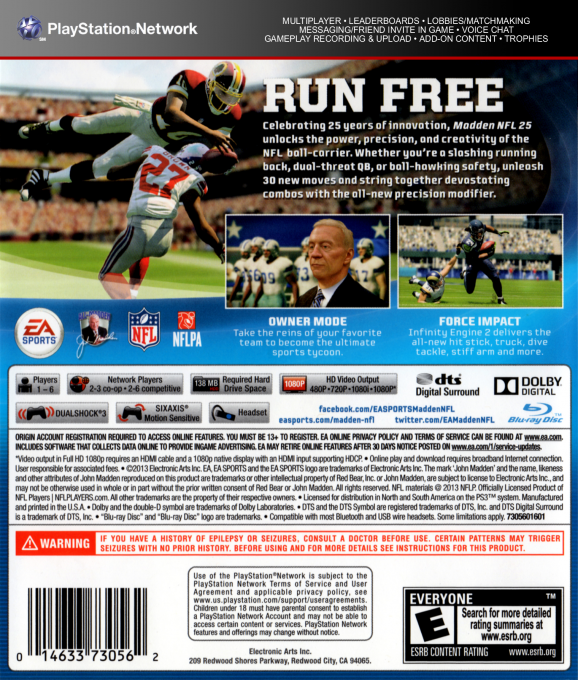 Madden NFL 25 dos