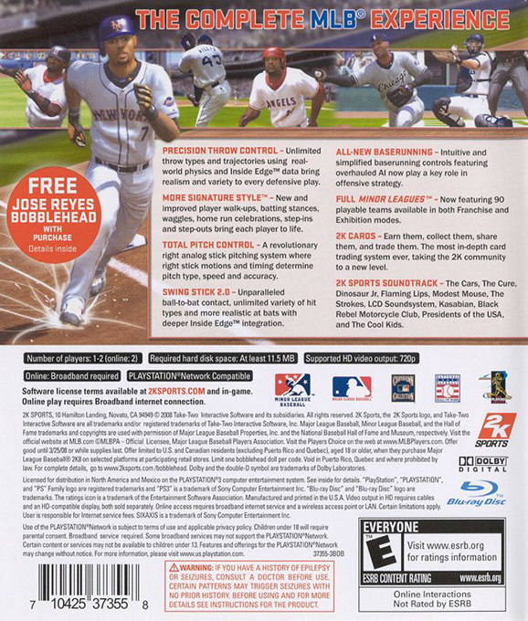 Major League Baseball 2k10 dos