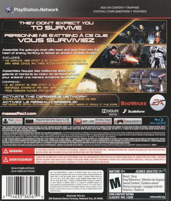 Mass Effect 2 dos