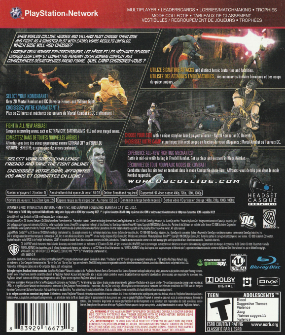 Mortal Kombat Vs Dc Universe dos