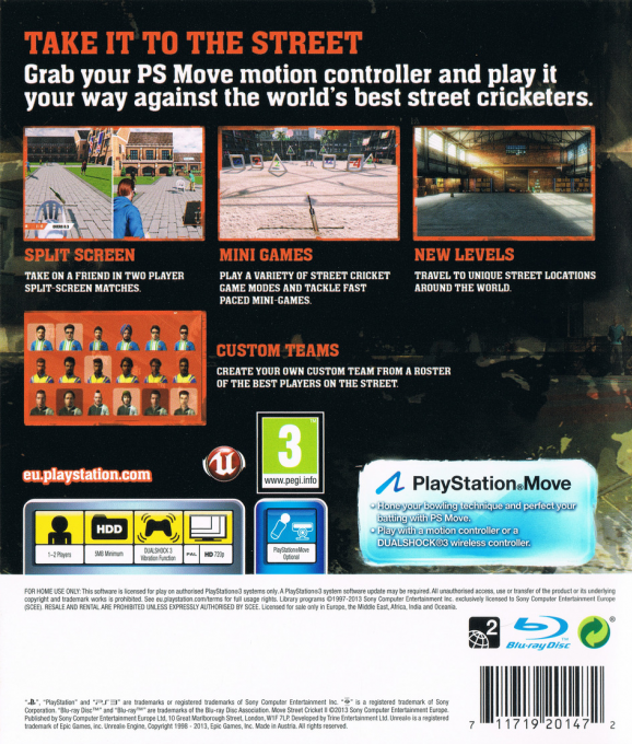 Move Street Cricket dos