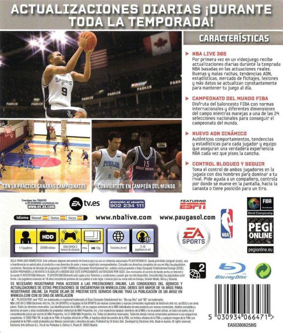 Nba Live 09 dos