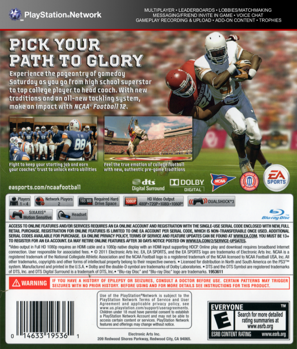Ncaa Football 11 dos