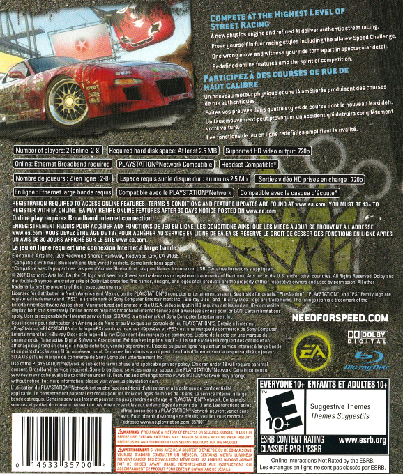 Need For Speed Prostreet dos