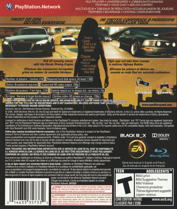 Need For Speed Undercover dos