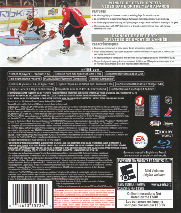 Nhl 09 dos