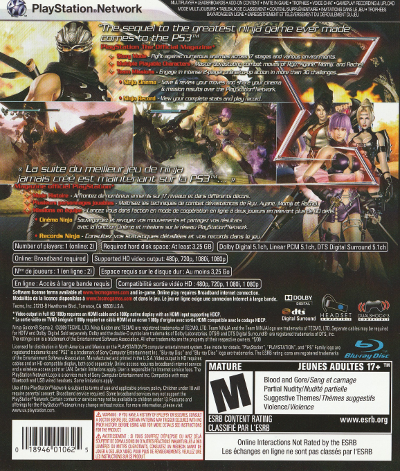 Ninja Gaiden Sigma dos