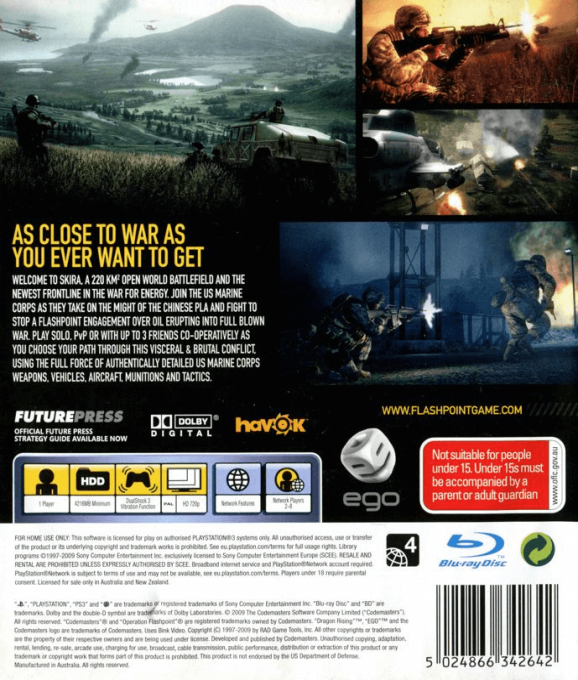 Operation Flashpoint : Dragon Rising dos