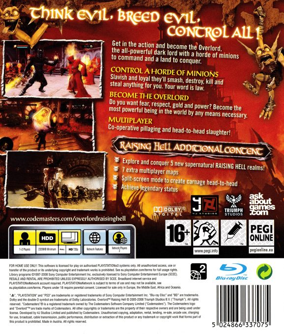 Overlord : Raising Hell dos
