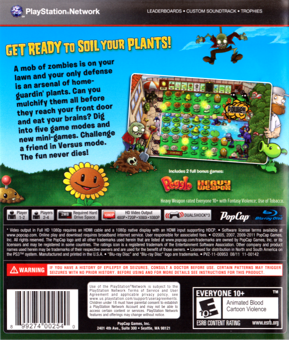 Plantes Contre Zombies dos