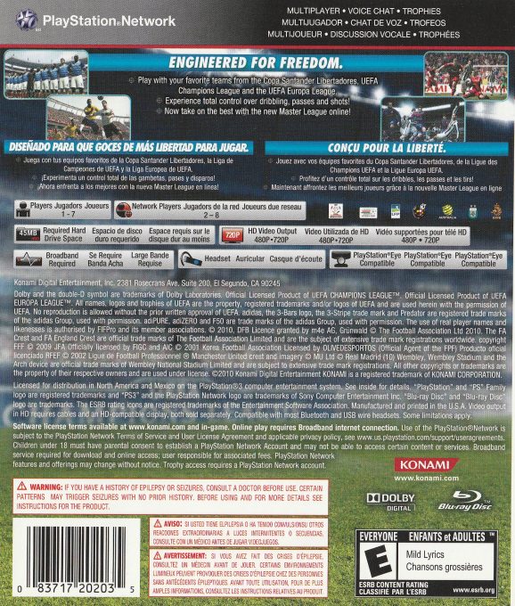 Pro Evolution Soccer 2011 dos