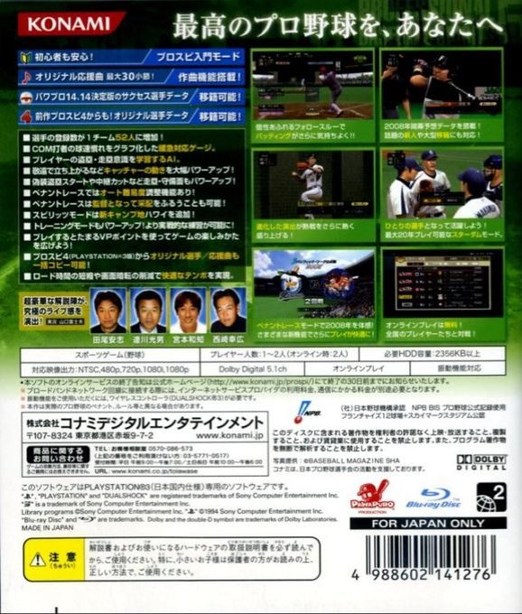 Pro Yakyuu Spirits 5 dos