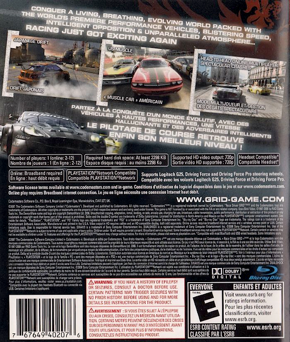 Race Driver - Grid dos