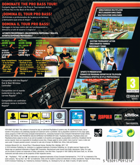 Rapala Pro Bass Fishing dos