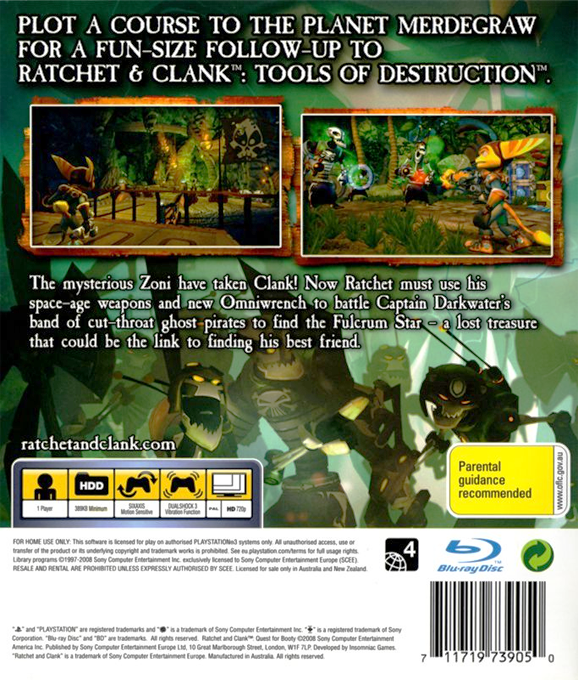 Ratchet & Clank Future : Quest for Booty dos