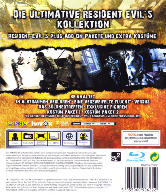 Resident Evil 5 : Gold Edition - Dos