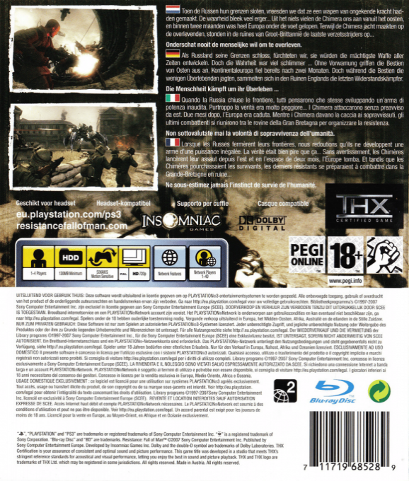 Resistance : Fall of Man dos