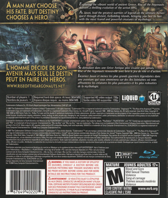 Rise Of The Argonauts dos