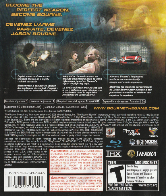 Robert Ludlum's The Bourne Conspiracy dos