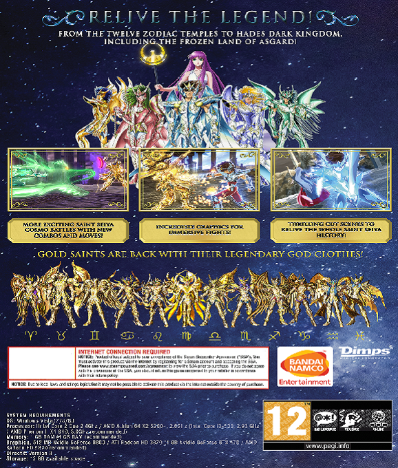 Saint Seiya : Soldiers' Soul dos