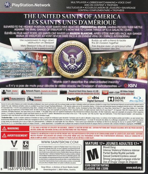 Saints Row IV dos