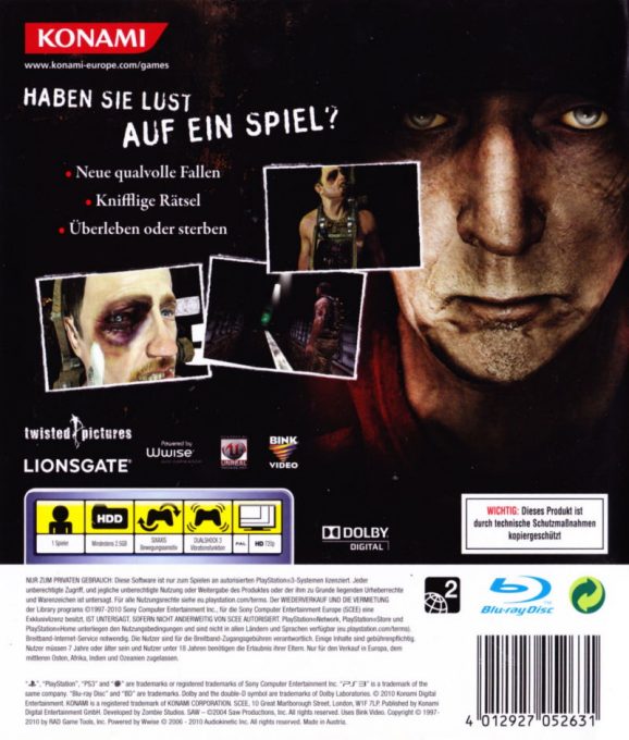 SAW II : Flesh & Blood dos