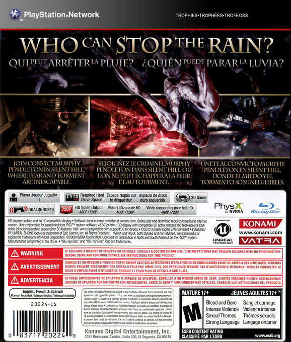 Silent Hill : Downpour - Dos